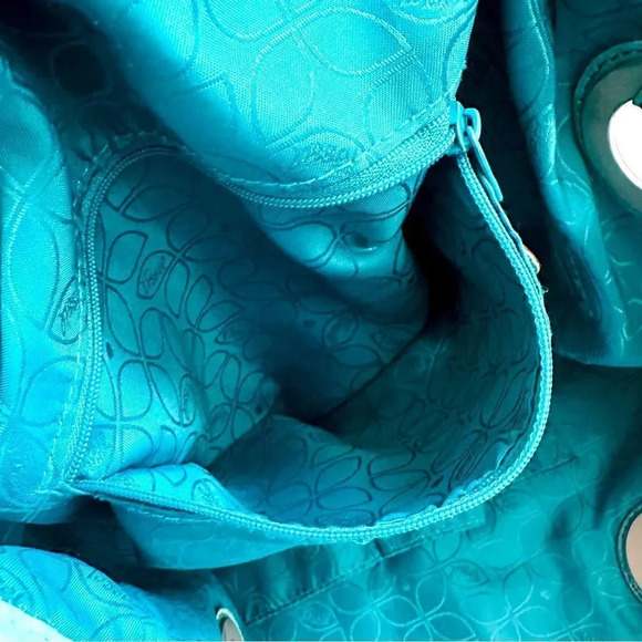 Fossil Teal Hathaway Leather Tote - Picture 6 of 10